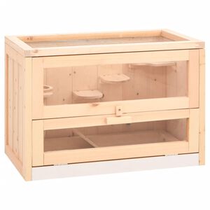 vidaXL Hamsterk&auml;fig 60x35,5x42 cm Massivholz Tanne