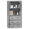 vidaXL Highboard Grau Sonoma Holzwerkstoff