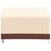 vidaXL Abdeckung f&uuml;r 2-Sitzer-Bank Beige 132x71x56/81 cm 600D Oxford