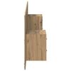 vidaXL Kopfteil mit Schrank 3 pcs Artisan-Eiche Holzwerkstoff