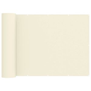 vidaXL Balkon Sichtschutz 150 x 300 cm Stoff mit PU-Beschichtung Creme