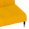 vidaXL Schlafsofa 2-Sitzer Gelb Samt
