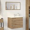vidaXL Waschbeckenunterschrank Artisan-Eiche 60x38,5x48 cm