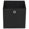 vidaXL Aufbewahrungsboxen 4 Stk. Vliesstoff 32x32x32 cm Schwarz