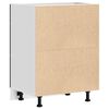 vidaXL K&uuml;chenunterschrank Schwarz Eichen-Optik 60 x 46 x 81,5 cm