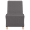 vidaXL | Modulares Armfreies Sofa | Grau 55 x 74 x 82 cm Kunstleder