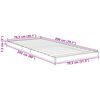 vidaXL Bodenbettrahmen Graues Sonoma 76,5 x 200 cm Holzwerkstoff