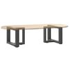 vidaXL Couchtischbeine T-Form 2 Stk. Anthrazit 40x25x(30-31) cm Stahl