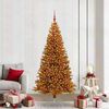 vidaXL Weihnachtsbaum mit 300 LEDs mit St&auml;nder Gold 210 cm PET
