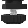vidaXL M&ouml;bel Leveler Verstellbar 1895 pcs Schwarz PP