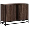 vidaXL Waschbeckenunterschrank Braun Eichen-Optik 80x33x60 cm