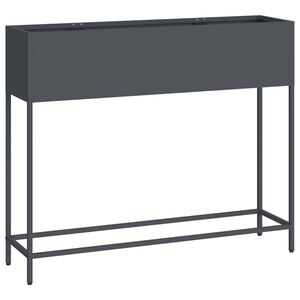 vidaXL Hochbeet Gartenpflanzer Anthrazit 100 x 26 x 82 cm Stahl
