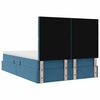 vidaXL Aufbewahrungsbett mit Matratze Dunkelblau 140 x 190 cm Samt