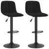 vidaXL Barhocker 2 Stk. Schwarz Samt