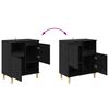vidaXL Sideboards 3 pcs Schwarz Eichen-Optik 60 x 35 x 70 cm