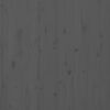 vidaXL Wand-Kopfteil Grau 126x3x91,5 cm Massivholz Kiefer