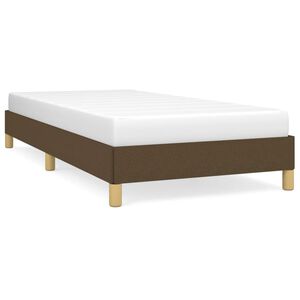 vidaXL Bettgestell ohne Matratze Dunkelbraun 80x200 cm Stoff