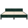 vidaXL Bettgestell ohne Matratze Dunkelgr&uuml;n 140x190 cm Samt