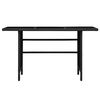 vidaXL 3-tlg. Garten-Lounge-Set mit Auflagen Poly Rattan Schwarz