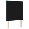 vidaXL LED Kopfteil Dunkelblau 80 cm Kunstleder