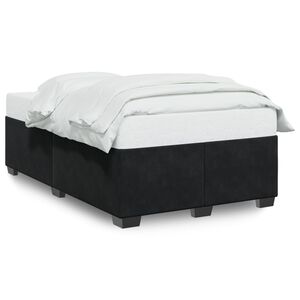vidaXL Bettgestell ohne Matratze Schwarz 120x190 cm Samt