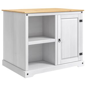 vidaXL K&uuml;cheninsel Set 2 stk. Wei&szlig; und Honigwachs 112 x 77 x 91,5 cm