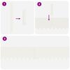 vidaXL Raseneinfassung 30 pcs Wei&szlig; 100 x 0,05 x 20 cm