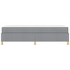 vidaXL Bettrahmen mit Matratze Hellgrau 80 x 200 cm Stoff