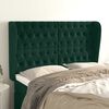 vidaXL Kopfteil mit Ohren Dunkelgr&uuml;n 147x23x118/128 cm Samt