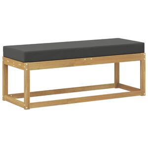 vidaXL Outdoor Hocker Bank Wei&szlig; 115 x 43 x 45 cm Massivholz Akazie