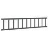vidaXL Dachschneeschild Anthrazit 600 x 2,5 x 20 cm Stahl