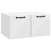 vidaXL Wandmontierter TV-Schrank Hochglanz Wei&szlig; 59,5 x 41 x 30 cm