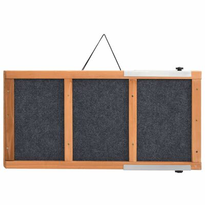 vidaXL Hunderampe Grau 120x30 cm Massivholz Tanne