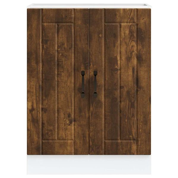 vidaXL Sp&uuml;lenunterschrank Lucca R&auml;uchereiche Holzwerkstoff