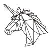 Homemania Wanddekoration Einhorn 53x50 cm Stahl Schwarz