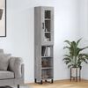 vidaXL Highboard Grau Sonoma 34,5x34x180 cm Holzwerkstoff