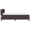 vidaXL Boxspringbett mit Matratze Dunkelbraun 190 x 90 cm Stoff