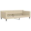vidaXL Tagesbett Creme 90x200 cm Stoff