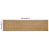 vidaXL Bereichsteppich Beige 60 x 250 cm Jute