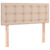 vidaXL Boxspringbett Matratze Cappuccino-Braun 100x200cm Kunstleder