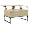 vidaXL Couchtisch Sonoma-Eiche 70x50x40 cm Holzwerkstoff und Metall