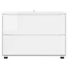 vidaXL Aufbewahrungsschrank Hochglanz Wei&szlig; 80 x 48 x 57 cm