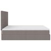 vidaXL Ottoman-Bett mit Matratze Taupe 180x200 cm Stoff