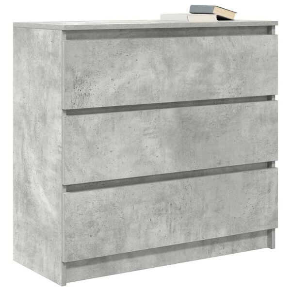 vidaXL Sideboard Betongrau 80x35x76 cm Holzwerkstoff