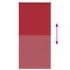 vidaXL Verdunkelungsrollo 64,4 x 120 cm, Stoffbreite 60 cm, Rot