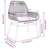 vidaXL Garten Essgruppe mit Kissen 7 pcs Braun Poly-Rattan