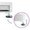 vidaXL Wandmontierter Duschablauf Silber 60 cm Edelstahl 304
