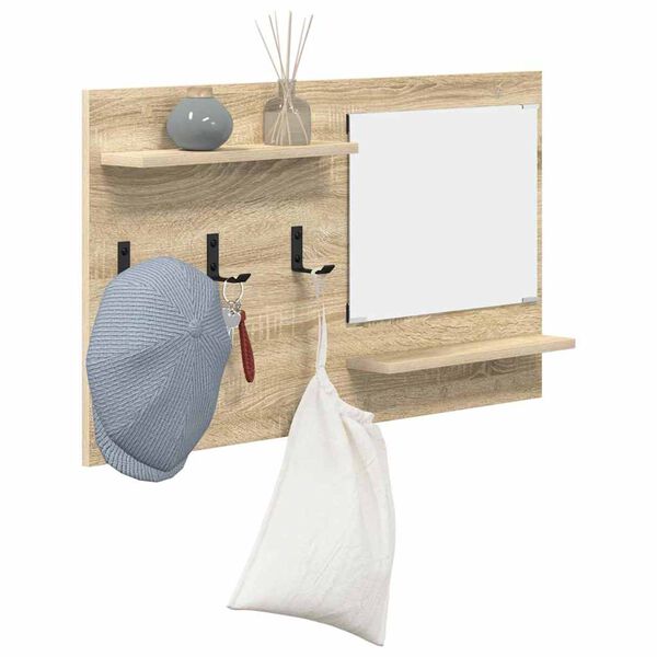 vidaXL Wandmontierter nachttisch Sonoma-Eiche 90 x 10 x 50 cm
