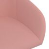vidaXL Esszimmerst&uuml;hle 6 Stk. Drehbar Rosa Samt