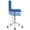 vidaXL Esszimmerst&uuml;hle 2 Stk. Drehbar Blau Stoff